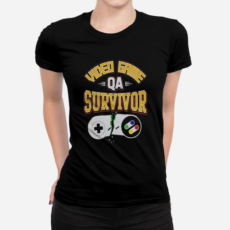Video Game Qa Tester Survivor Funny Tshirt Ladies Tee