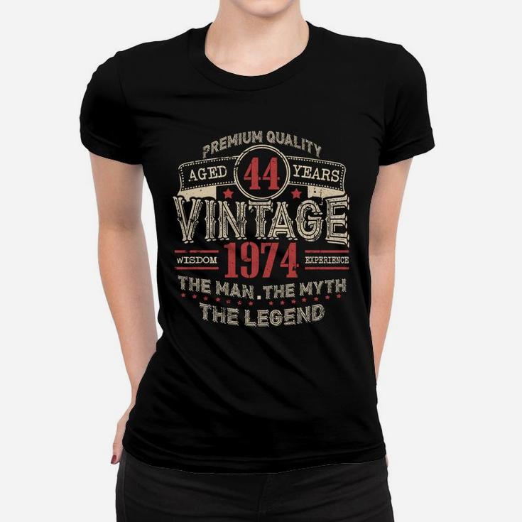Vintage Awesome Legends Born In 1974 Aged 48th Yrs Years Old Ladies Tee
