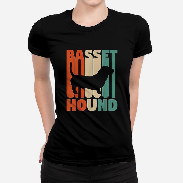 Vintage Basset Hound Basset Hound Gift Dog Lover Gift Ladies Tee