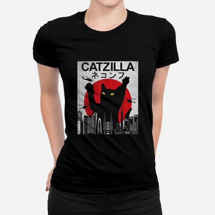 Vintage Catzilla - Japanese Cat Style - Retro Sunset Kitten T-Shirt Vintage Catzilla - Japanese Cat Style - Retro Sunset Kitten T-Shirt