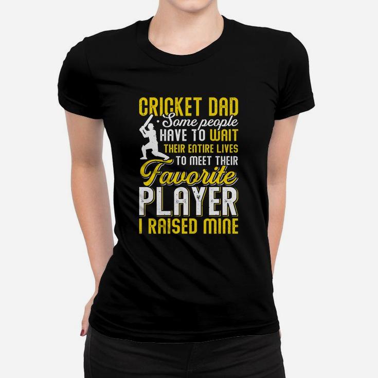 Vintage Cricket Dad, My Favorite Cricket Player Calls Me Son Funny Ladies Tee
