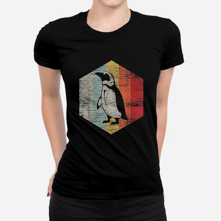 Vintage Earth Day Gifts Retro Penguin Ladies Tee
