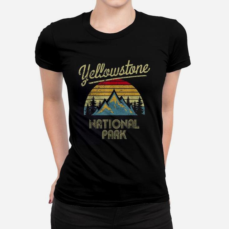 Vintage Retro Yellowstone Mountain National Park Shirt Ladies Tee