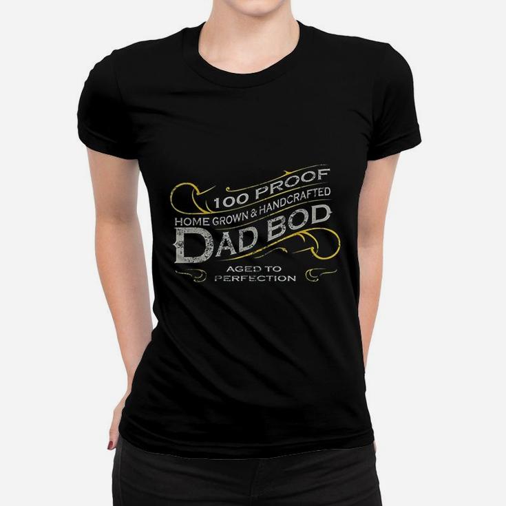 Vintage Whiskey Label Dad Bod Funny New Father Gift Ladies Tee
