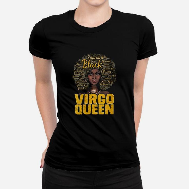 Virgo Queen Black Woman Afro African American Ladies Tee