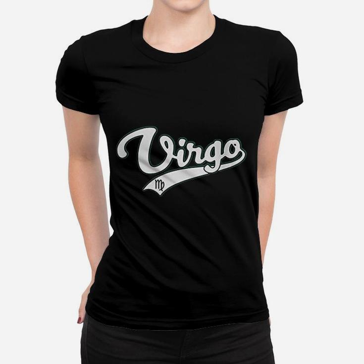 Virgo September Birthday Astrology Vintage Baseball Ladies Tee