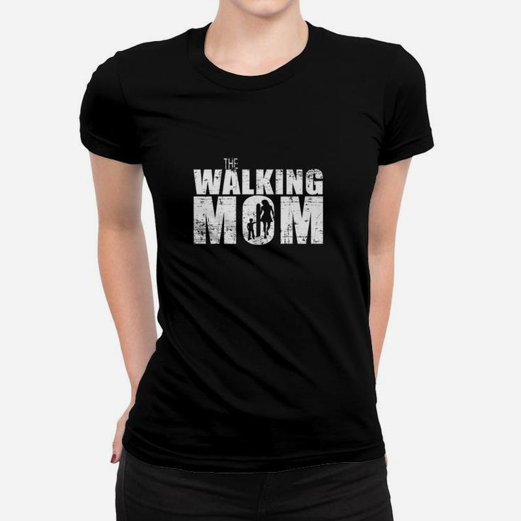 Walking Mom Cool Graphic Mothers Dead Ladies Tee