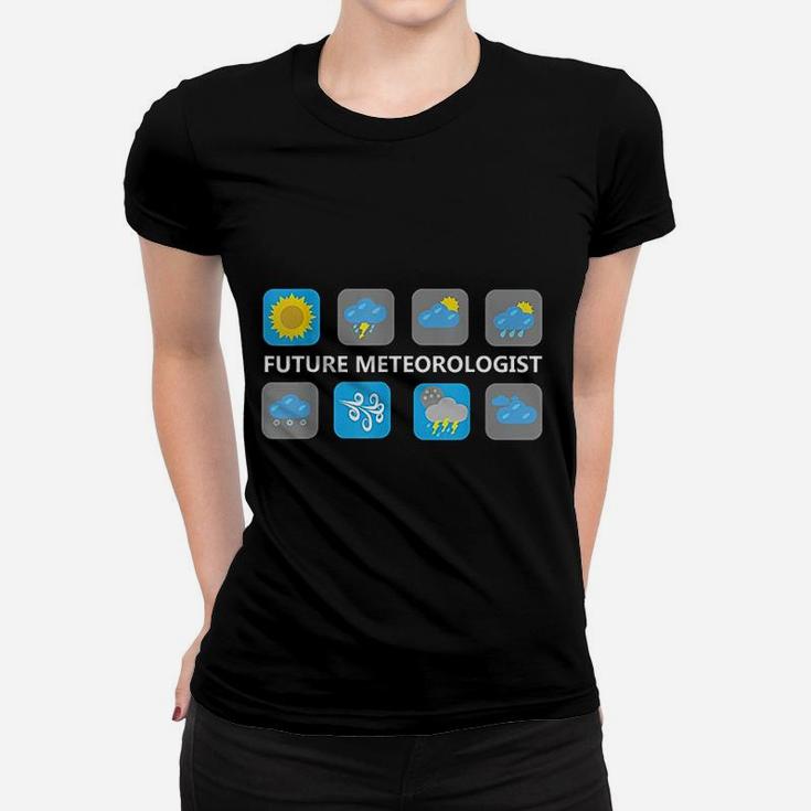 Weather Forecast Icons Future Meteorologist Women T-shirt