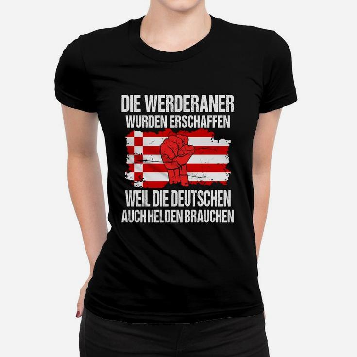 Werderaner Helden Fußball-Fan-Frauen Tshirt, Grün-Weiß Support Tee