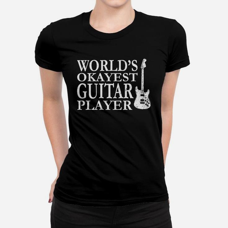 Worlds Okayest Guitar Player Ladies Tee