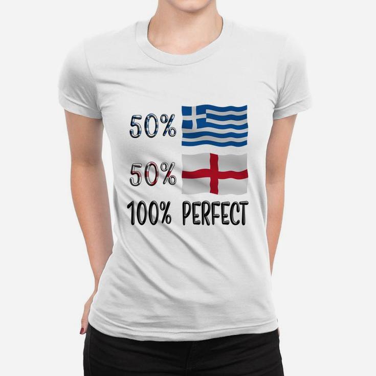 50 Greece 50 England 100 Perfect Women T-shirt