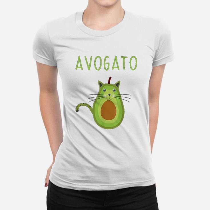 Avogato Cinco De Mayo Gift Cinco De Meow Cat Avocado Ladies Tee