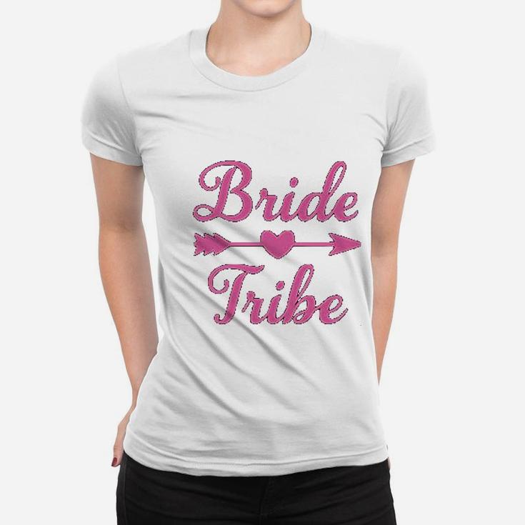 Bride Tribe Just Married And Engagement Gifts Ladies Tee