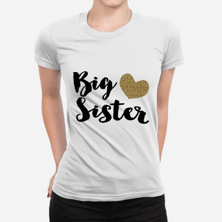 Bump And Beyond Designs Big Sister Gold Big Sister Ladies Tee