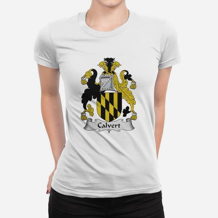 Calvert Family Crest / Coat Of Arms British Family Crests Ladies Tee