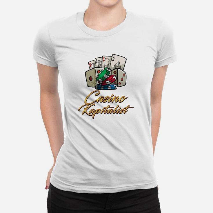 Casino Kapitalist Herren Frauen Tshirt mit Motiv, Lustiges Spieler Tee