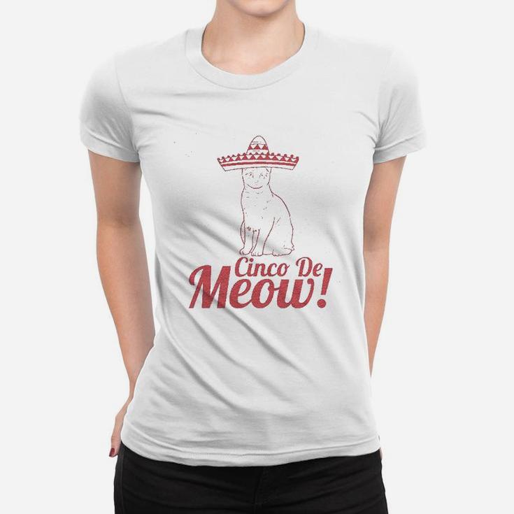 Cinco De Meow Funny Ladies Tee
