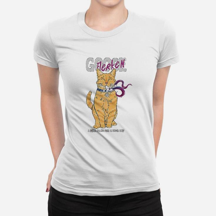 Cool Name For A Cat Cartoon Style Ladies Tee