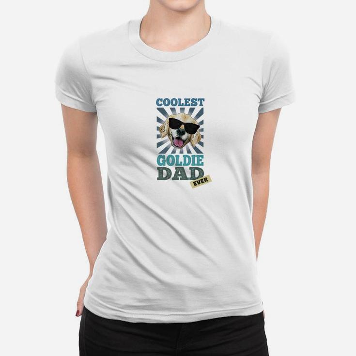 Coolest Golden Retriever Dad Dog Breeds Shirt Ladies Tee