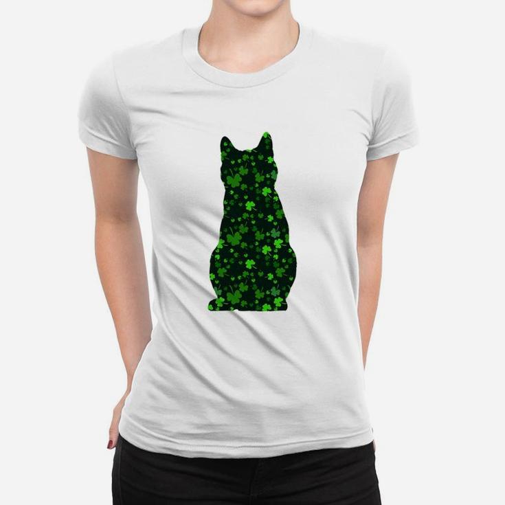 Cute Shamrock Chartreux Mom Dad Gift St Patricks Day Awesome Cat Lovers Gift Ladies Tee