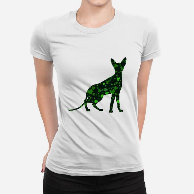 Cute Shamrock Cornish Rex Mom Dad Gift St Patricks Day Awesome Cat Lovers Gift Ladies Tee