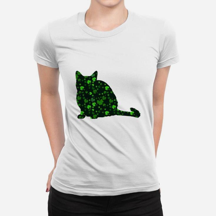 Cute Shamrock Thai Mom Dad Gift St Patricks Day Awesome Cat Lovers Gift Ladies Tee