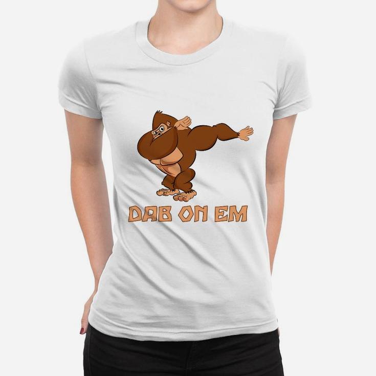 Dabbing Gorilla Frauen Tshirt, Lustige Tanzbewegung Tee