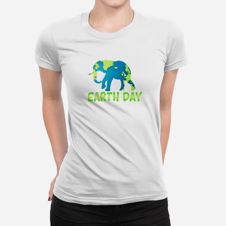 Earth Day 2019 For Teachers And Kids With Elephant 2 Ladies Tee