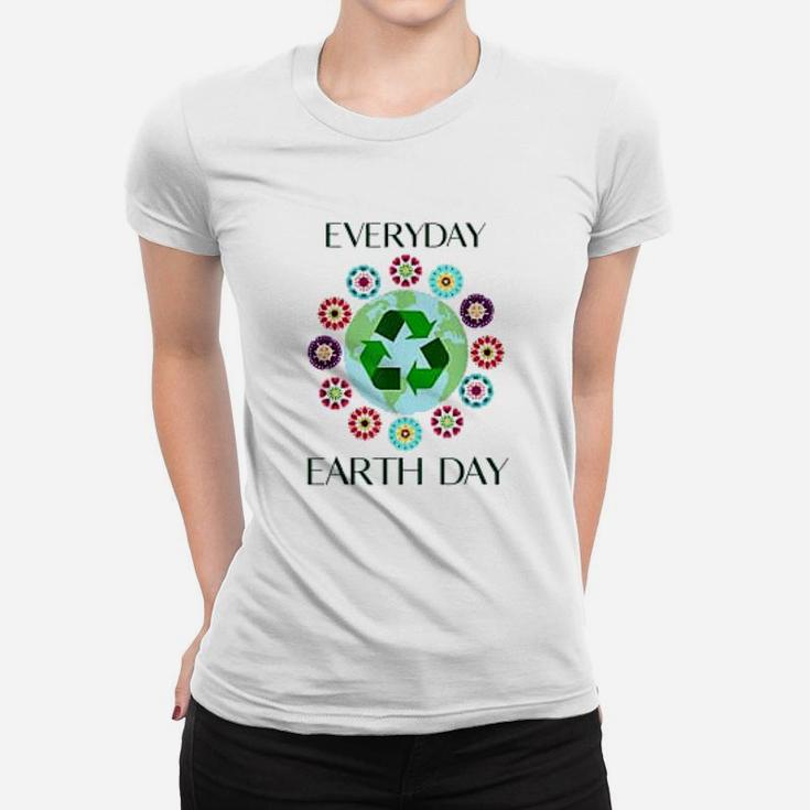 Earth Day 2021 Cute Design For Nature And Environment Ladies Tee