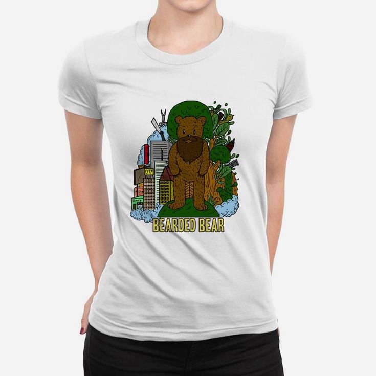 Einzigartiges Bearded Bear Bunt Frauen T-Shirt