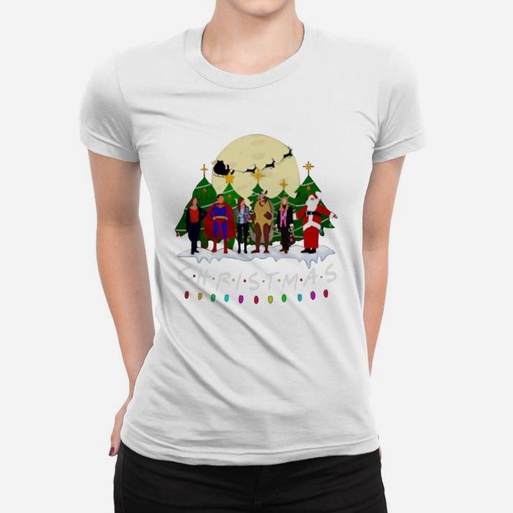 Friends The One With The Halloween Party Christmas Shirt Ladies Tee