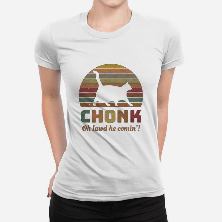 Funny Chonk Scale Cat Meme Memes Ladies Tee