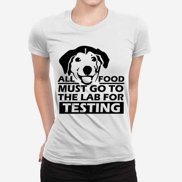 Funny Labrador Retriever Cute Lab Test Dog Ladies Tee