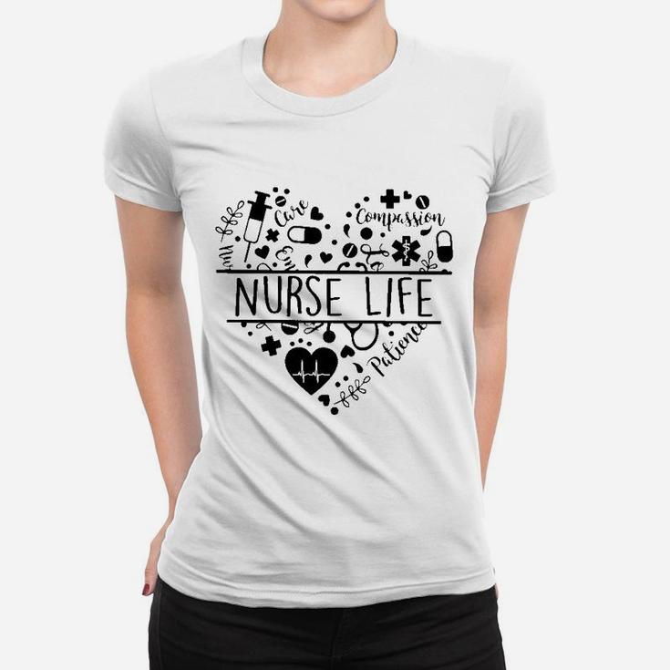 Heart Nurse Life Nurse Ladies Tee