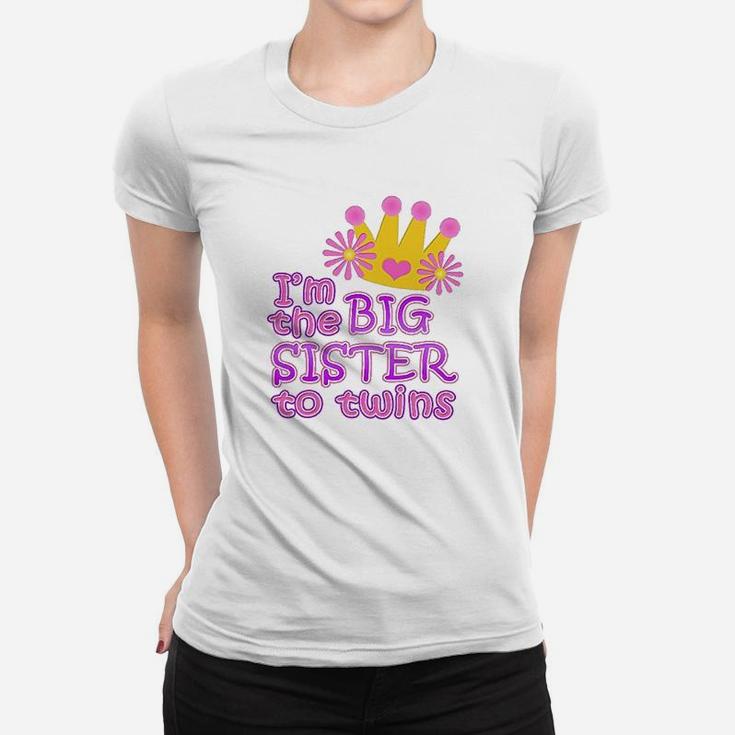 I Am The Big Sister To Twins, sister presents Ladies Tee