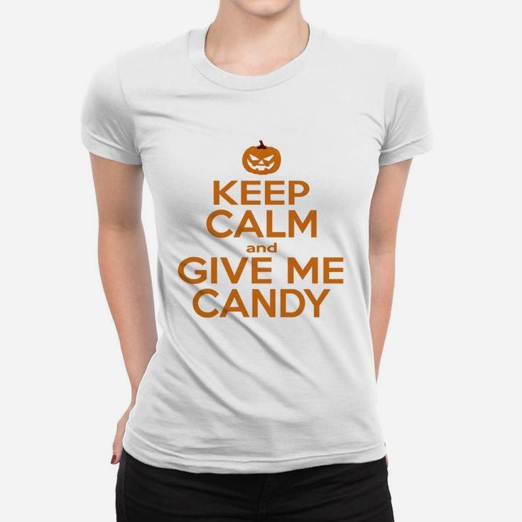 Keep Calm And Give Me Candy Ladies Tee