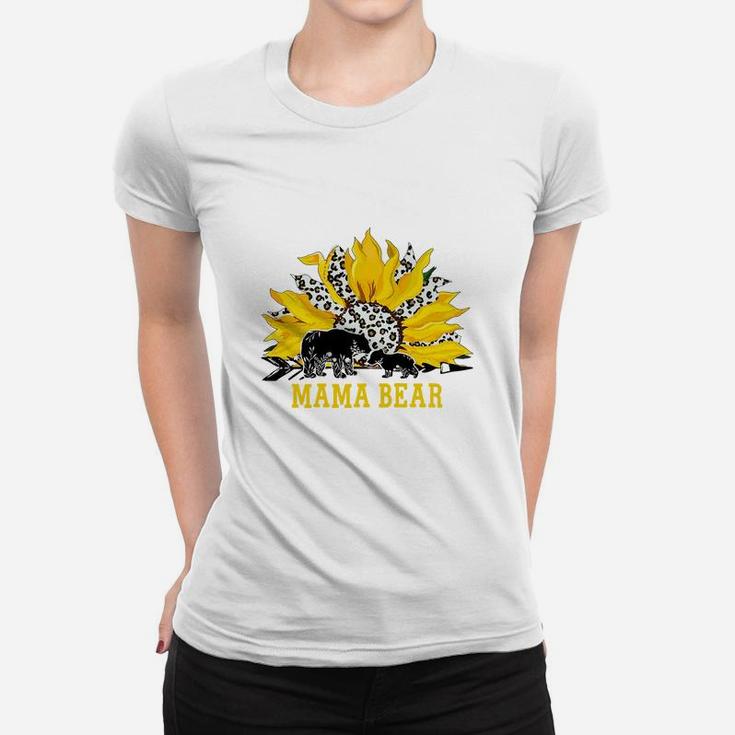 Mama Bear And Sunflower Women Gift, Mother's Day mom gift Ladies Tee