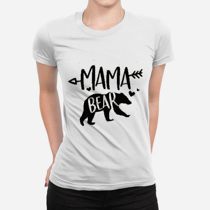 Mama Bear Cute Heart Ladies Tee