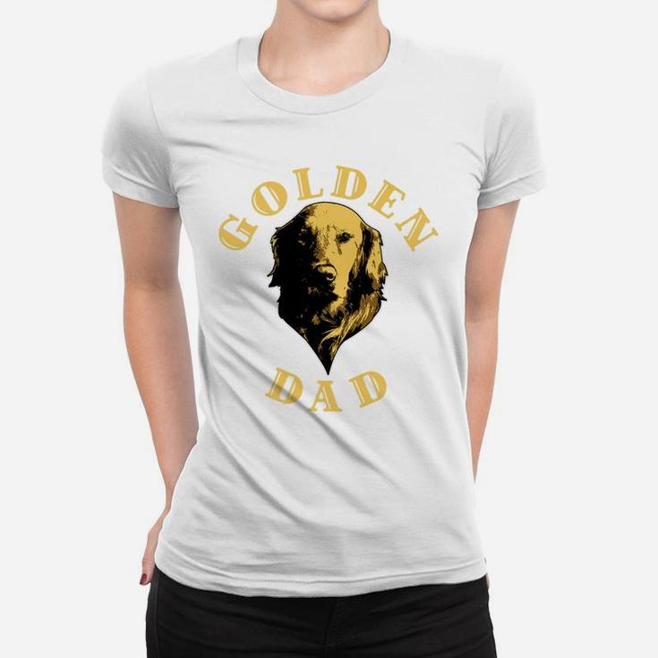 Mens Golden Retriever Dog For Dad Father Owner Golden Dad Ladies Tee
