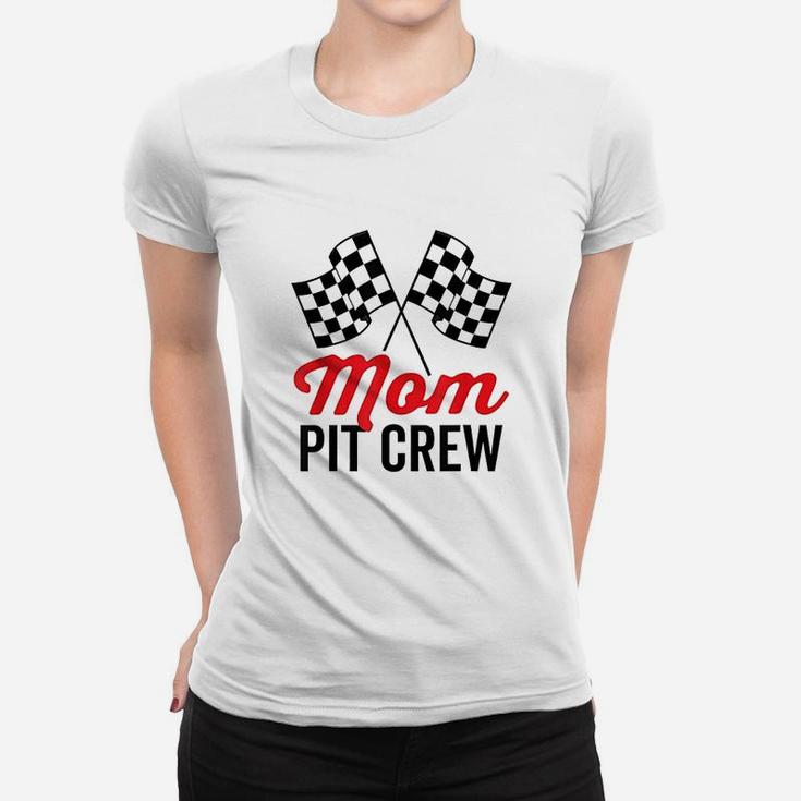 Mom Pit Crew For Racing Party Team Mommy Costume Ladies Tee