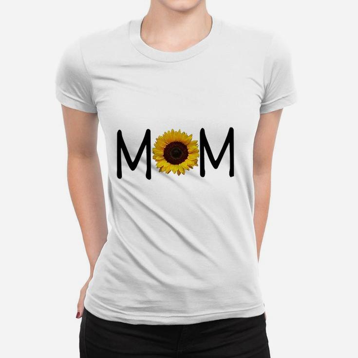 Mom Sunflower Art Ladies Tee