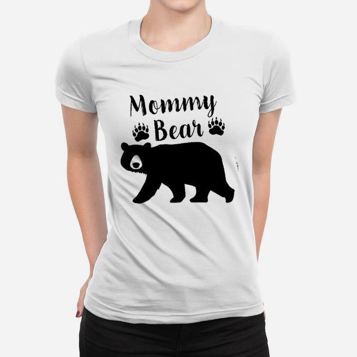 Mommy Bear In Black Ladies Tee
