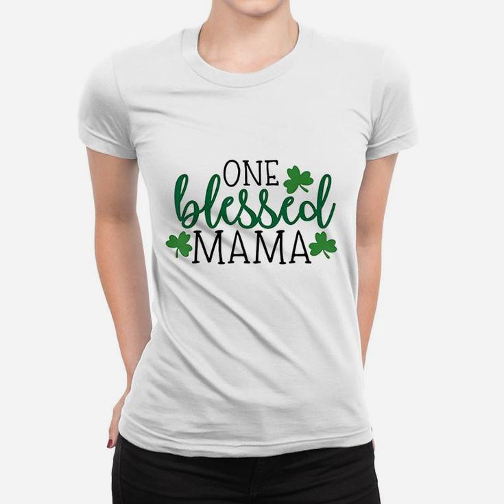 One Blessed Mama Lucky Mama Ladies Tee