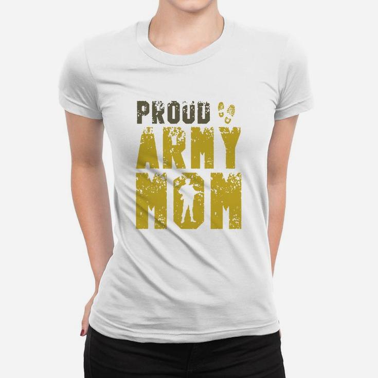 Proud Army Mom Us Soldier For Mother Shirt Ladies Tee
