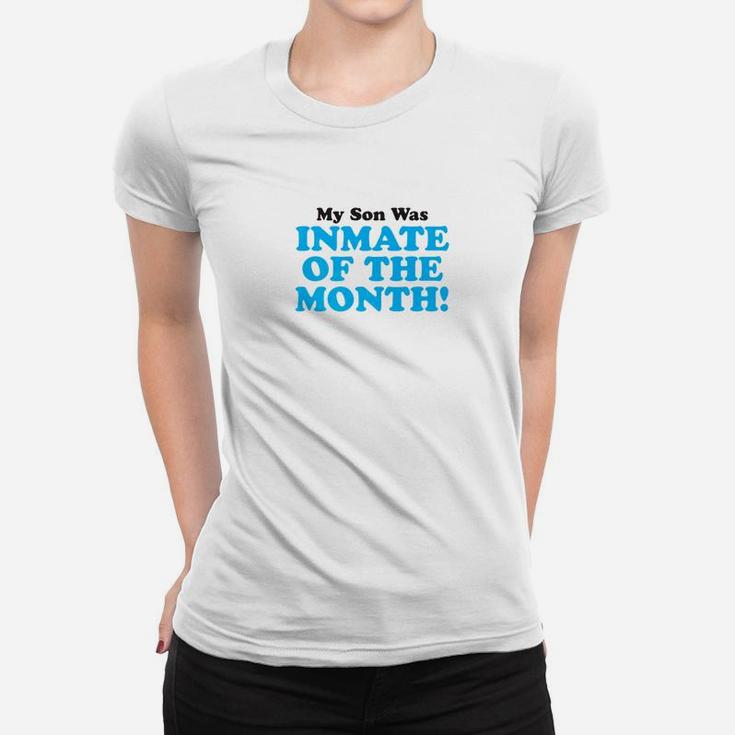 Proud Parent Inmate Of Month Son Funny For Mom Dad Ladies Tee