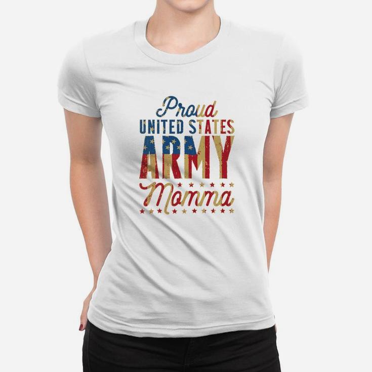 Proud United States Army Momma By Us Army Mom Ladies Tee
