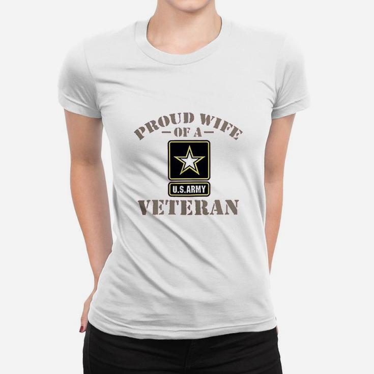 Proud Wife Of A Us Army Ladies Tee