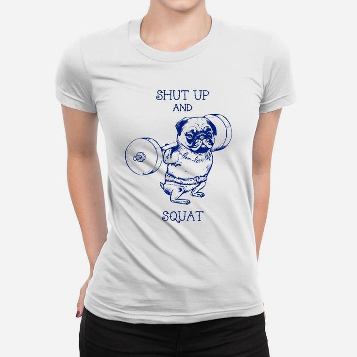 Pug Squat Gyms Ladies Tee