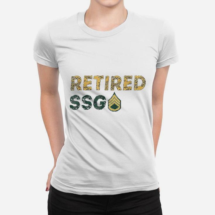 Retired Ssg Staff Sergeant Army Ladies Tee