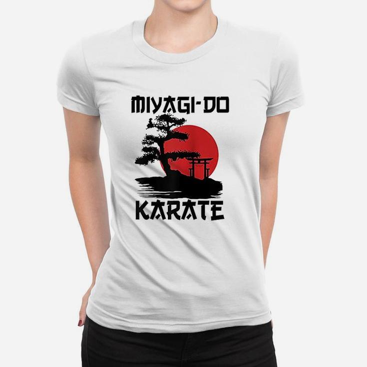 Retro Vintage Miyagi Do Karate Life Bonsai Tree Martial Arts Ladies Tee